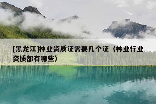 [黑龍江]林業(yè)資質(zhì)證需要幾個證（林業(yè)行業(yè)資質(zhì)都有哪些）