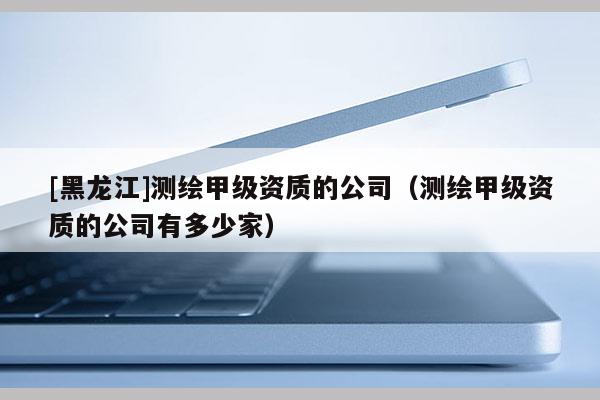 [黑龍江]測繪甲級(jí)資質(zhì)的公司（測繪甲級(jí)資質(zhì)的公司有多少家）