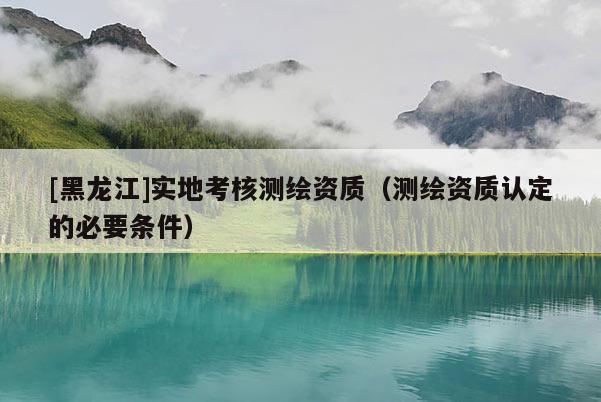 [黑龍江]實地考核測繪資質(zhì)（測繪資質(zhì)認定的必要條件）